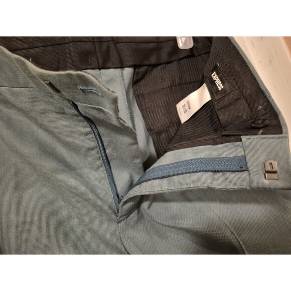 EXPRESS Men's Extra Slim Green Suit Jacket 42L Extra Slim/Pants 33/32 Extra Slim - Picture 15 of 15